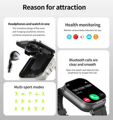 FusionWatch™ 2025 – Smartwatch + Wireless Earbuds Combo 🔥