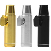 3 Pack Mini Pepper Shaker Premium Metal SnufBullet Spice Dispenser Sweetener Portable Travel Storage