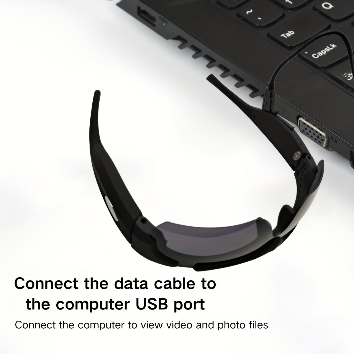 Smart Glasses 1080P – Built-in Body Camera, 32GB Memory