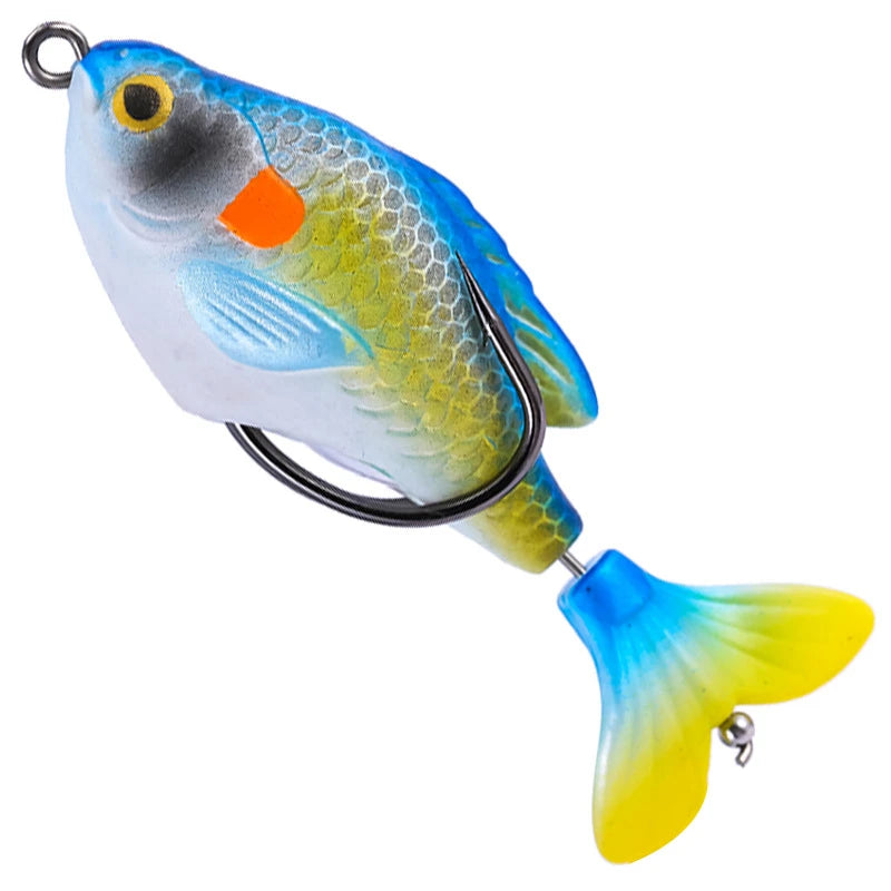 Rotate Tail Crank Fishing Lure Wobbles 7.5cm 8.5g Topwater Soft Baits Lifelike Artificial Hard Bait Bass Pike Fishing Tackle