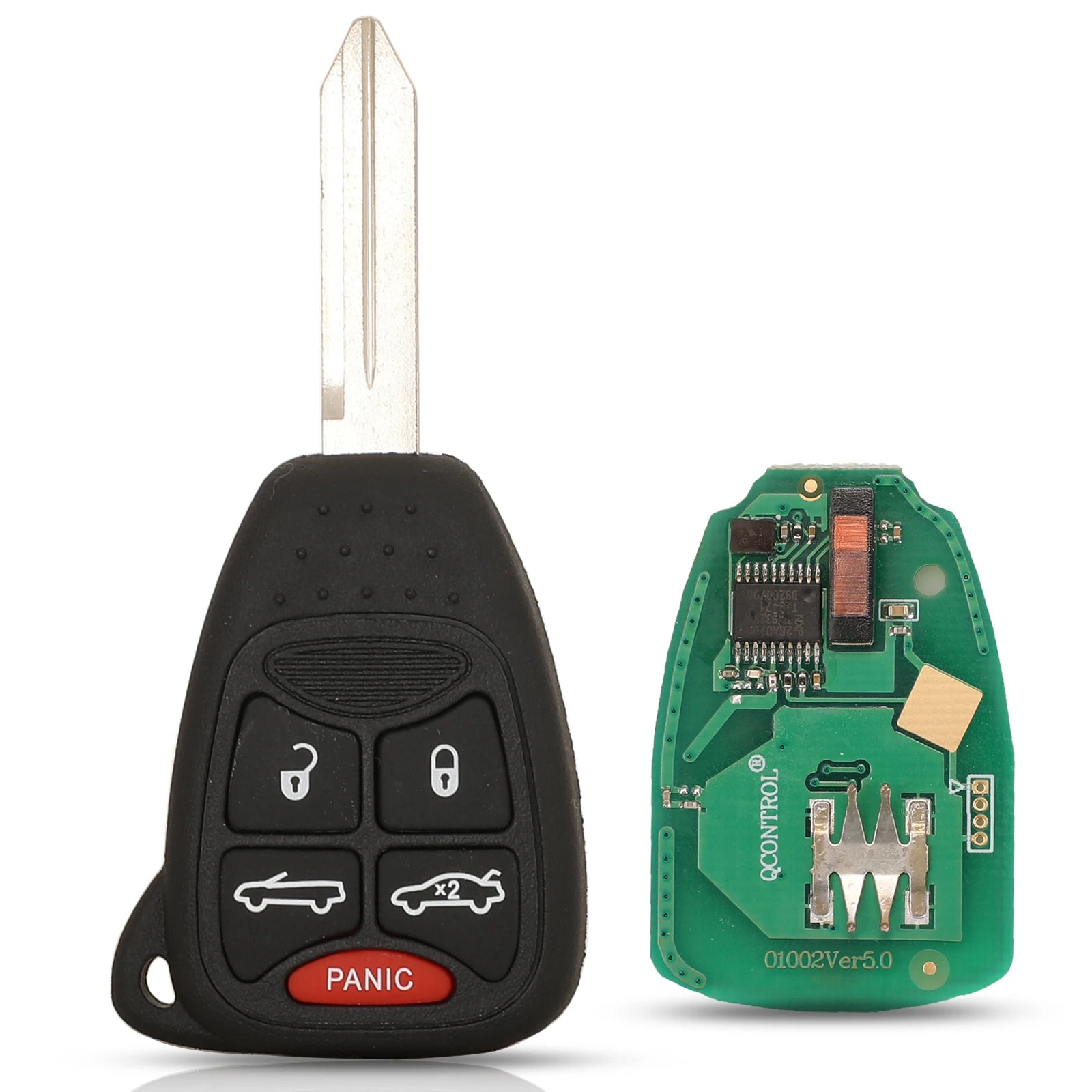 jingyuqin Car Remote Key Fob pcf7961/ID46 Chip OHT692427AA For Chrysler 200/300/300c PT Cruiser Sebring for Dodge RAM For JEEP