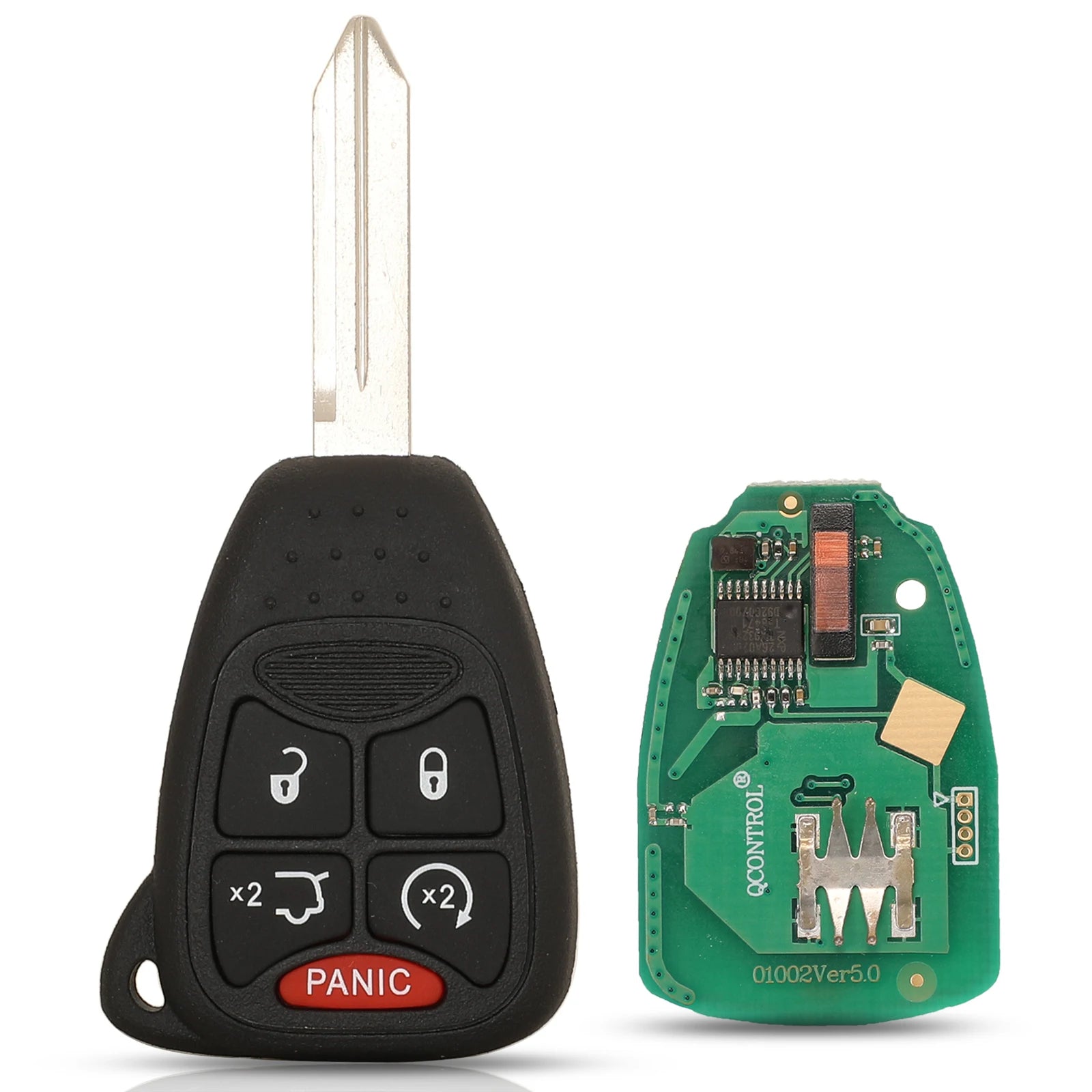 jingyuqin Car Remote Key Fob pcf7961/ID46 Chip OHT692427AA For Chrysler 200/300/300c PT Cruiser Sebring for Dodge RAM For JEEP