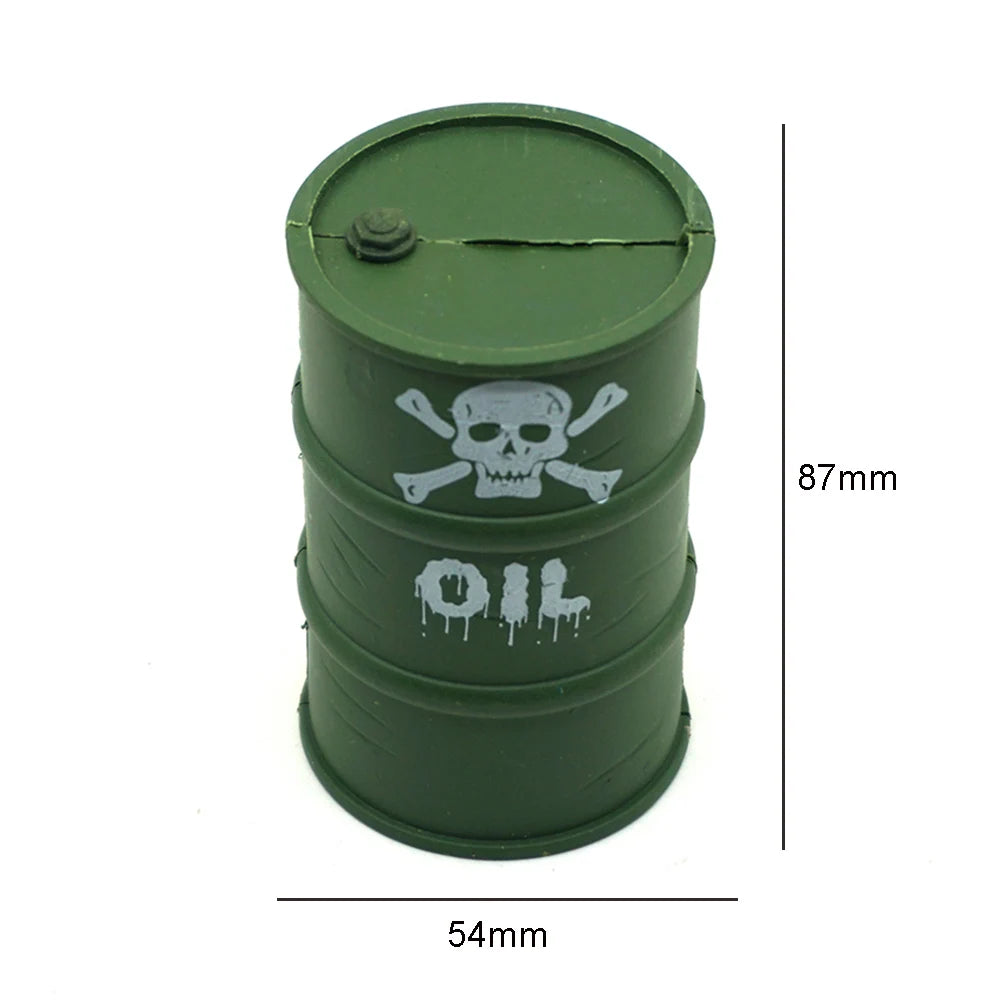 1:10 Scale Accessories Simulated Decoration Tools Shovel Fire Extinguisher Oil Drum for RC Crawler Car TRX4 SCX10 Mini Toys