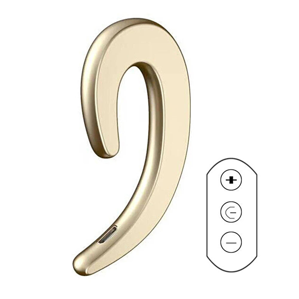 Universal Bone Conduction Earphone Wireless Bluetooth 4.2 Single Ear Hanging Sports Stereo Headset for Iphone 7 8 Laptop Tablet