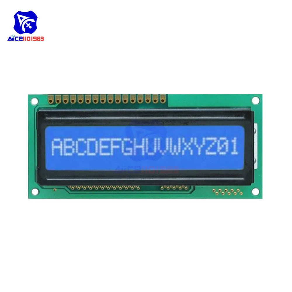 diymore 1601 LCD Display 16X1 Character Digital LCD Module LCM STN SPLC780D KS0066 for Arduino  R3 3D Printer 5V