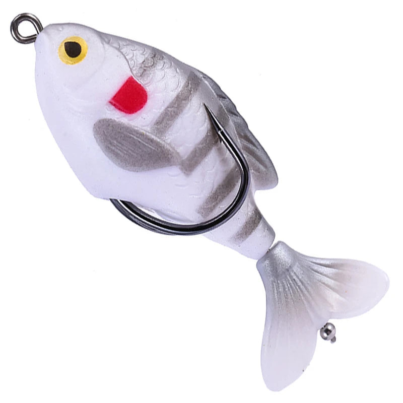 Rotate Tail Crank Fishing Lure Wobbles 7.5cm 8.5g Topwater Soft Baits Lifelike Artificial Hard Bait Bass Pike Fishing Tackle