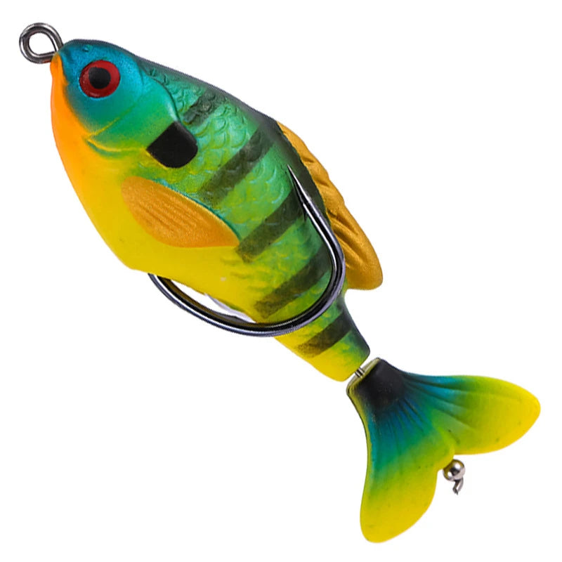 Rotate Tail Crank Fishing Lure Wobbles 7.5cm 8.5g Topwater Soft Baits Lifelike Artificial Hard Bait Bass Pike Fishing Tackle