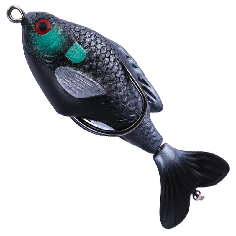 Rotate Tail Crank Fishing Lure Wobbles 7.5cm 8.5g Topwater Soft Baits Lifelike Artificial Hard Bait Bass Pike Fishing Tackle