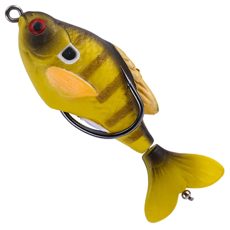 Rotate Tail Crank Fishing Lure Wobbles 7.5cm 8.5g Topwater Soft Baits Lifelike Artificial Hard Bait Bass Pike Fishing Tackle