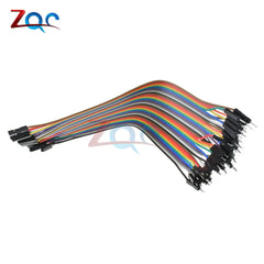 40pcs In Row Dupont Cable 20cm 2.54mm 1pin 1p-1p male to Female Jumper Wire For Arduino Breadboard