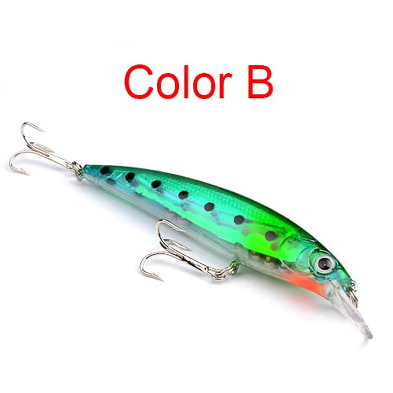 KMRESA 1pcs Floating Minnow 11cm 13.4g Fishing Lure Laser Hard Artificial Bait 3D Eyes Fishing Wobblers Crankbait