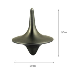 Metal Gyro Spinning Top – Silver Totem Print