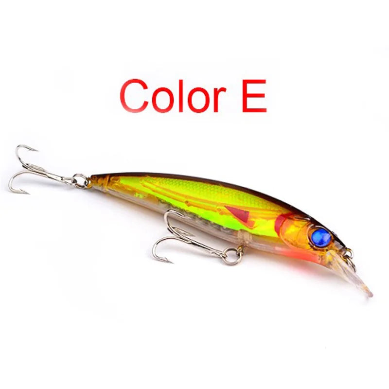 KMRESA 1pcs Floating Minnow 11cm 13.4g Fishing Lure Laser Hard Artificial Bait 3D Eyes Fishing Wobblers Crankbait
