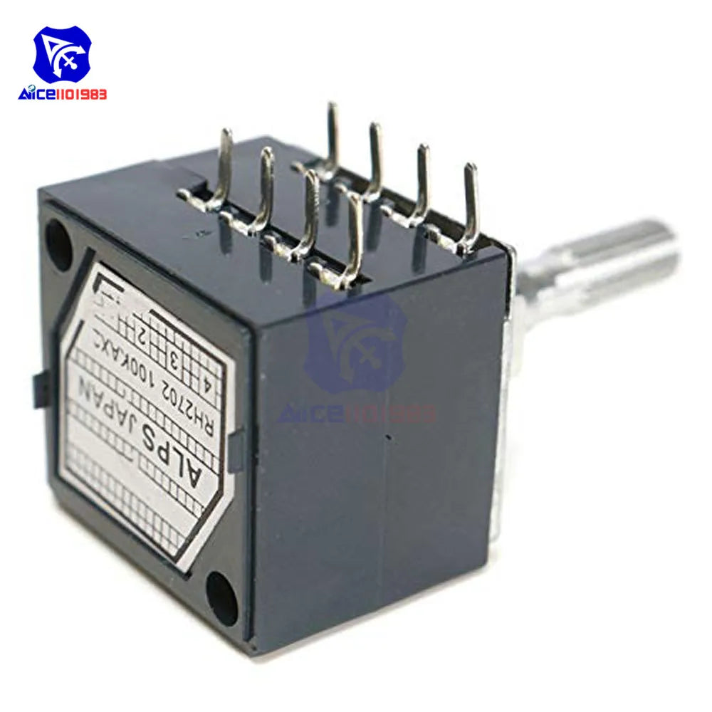 Rotary Potentiometer 50K / 100K LOG ALPS RH2702 Audio Volume Control Pot Stereo W Loudness L