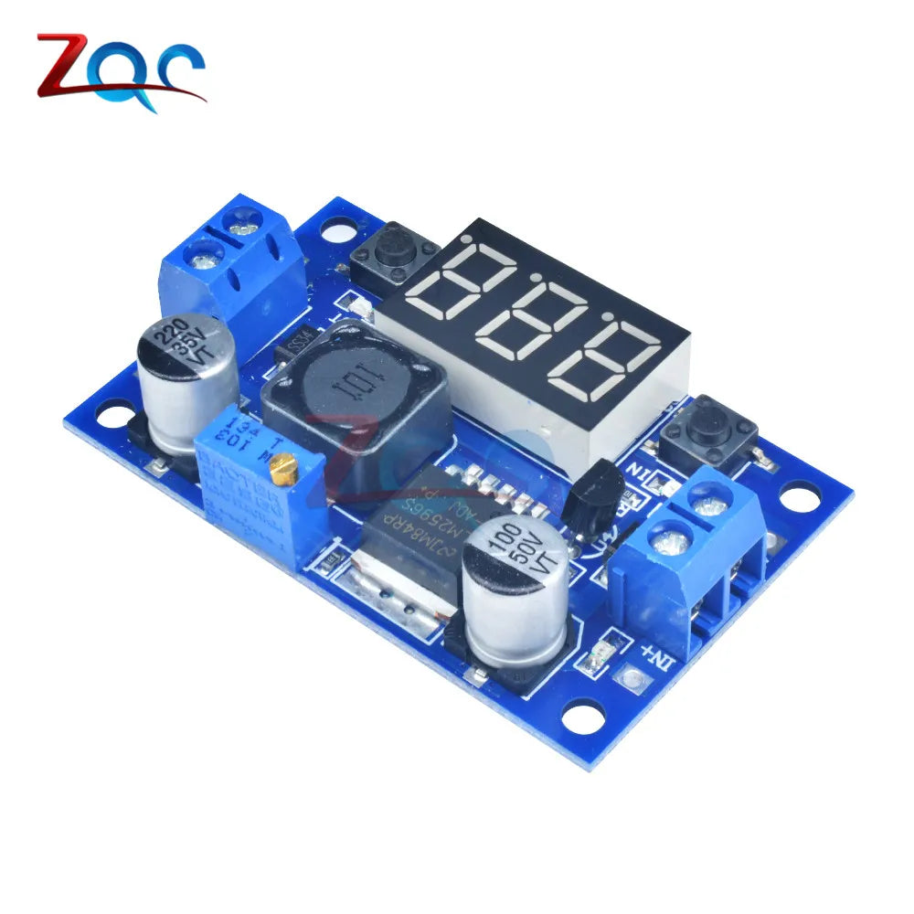 DC-DC Buck Step Down Module LM2596 DC/DC 4.0~40V to 1.25-37V Adjustable Voltage Regulator With LED Voltmeter
