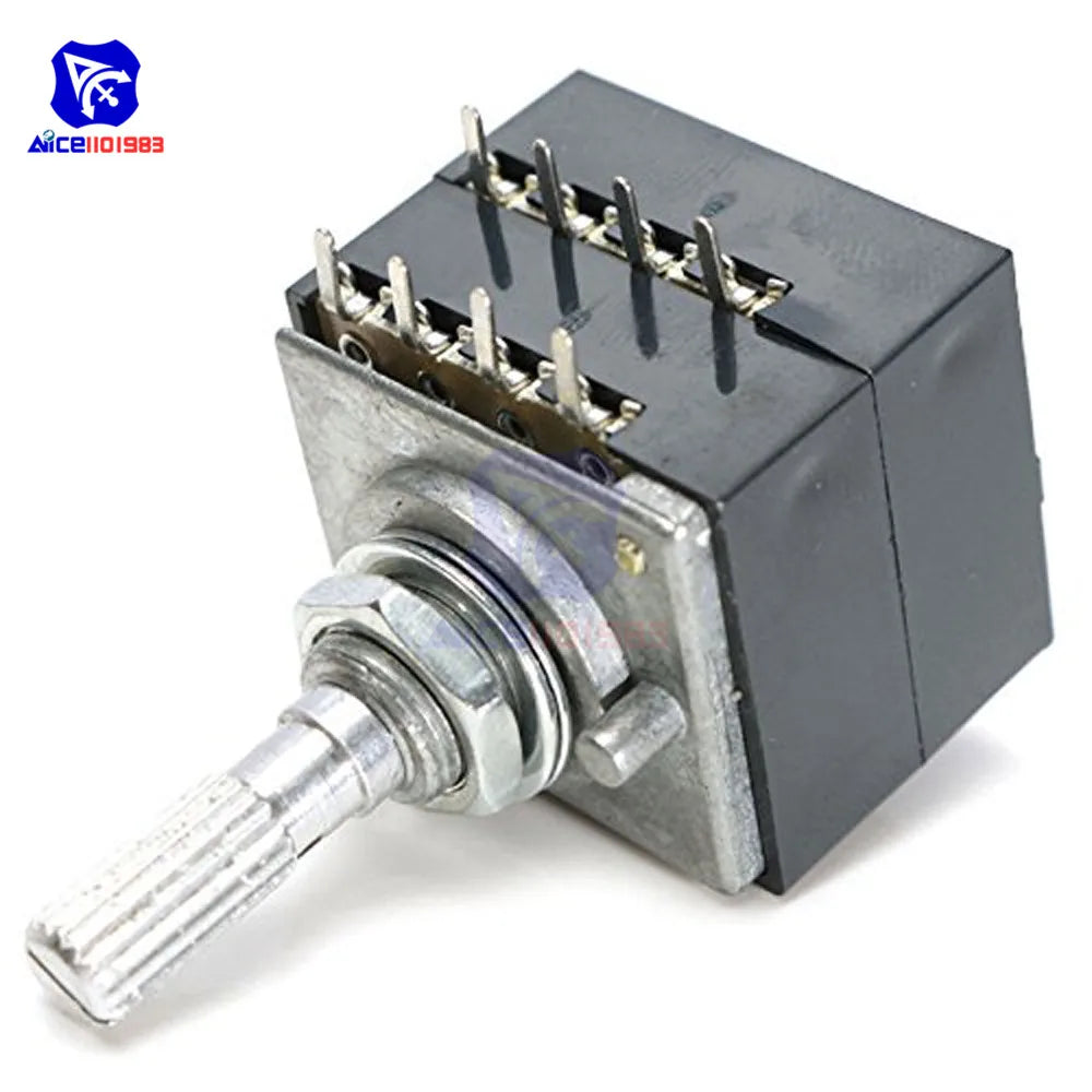 Rotary Potentiometer 50K / 100K LOG ALPS RH2702 Audio Volume Control Pot Stereo W Loudness L