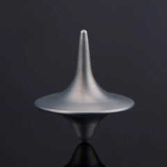 Metal Gyro Spinning Top – Silver Totem Print