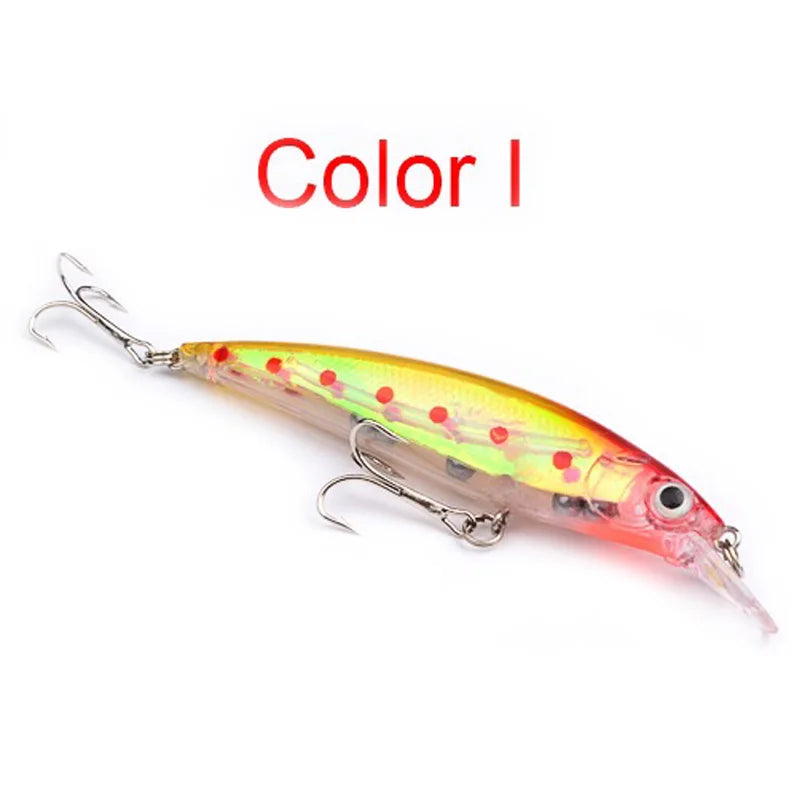 KMRESA 1pcs Floating Minnow 11cm 13.4g Fishing Lure Laser Hard Artificial Bait 3D Eyes Fishing Wobblers Crankbait