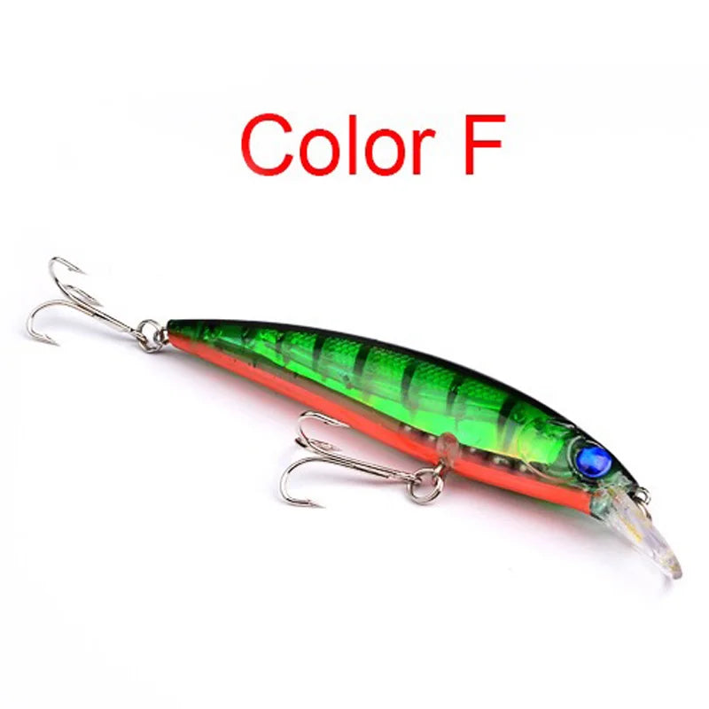 KMRESA 1pcs Floating Minnow 11cm 13.4g Fishing Lure Laser Hard Artificial Bait 3D Eyes Fishing Wobblers Crankbait