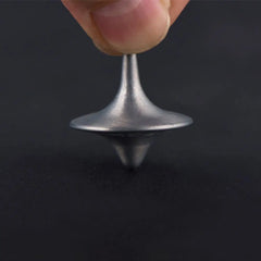 Metal Gyro Spinning Top – Silver Totem Print