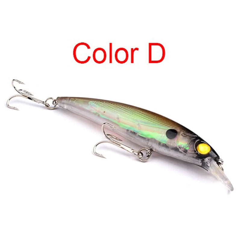 KMRESA 1pcs Floating Minnow 11cm 13.4g Fishing Lure Laser Hard Artificial Bait 3D Eyes Fishing Wobblers Crankbait