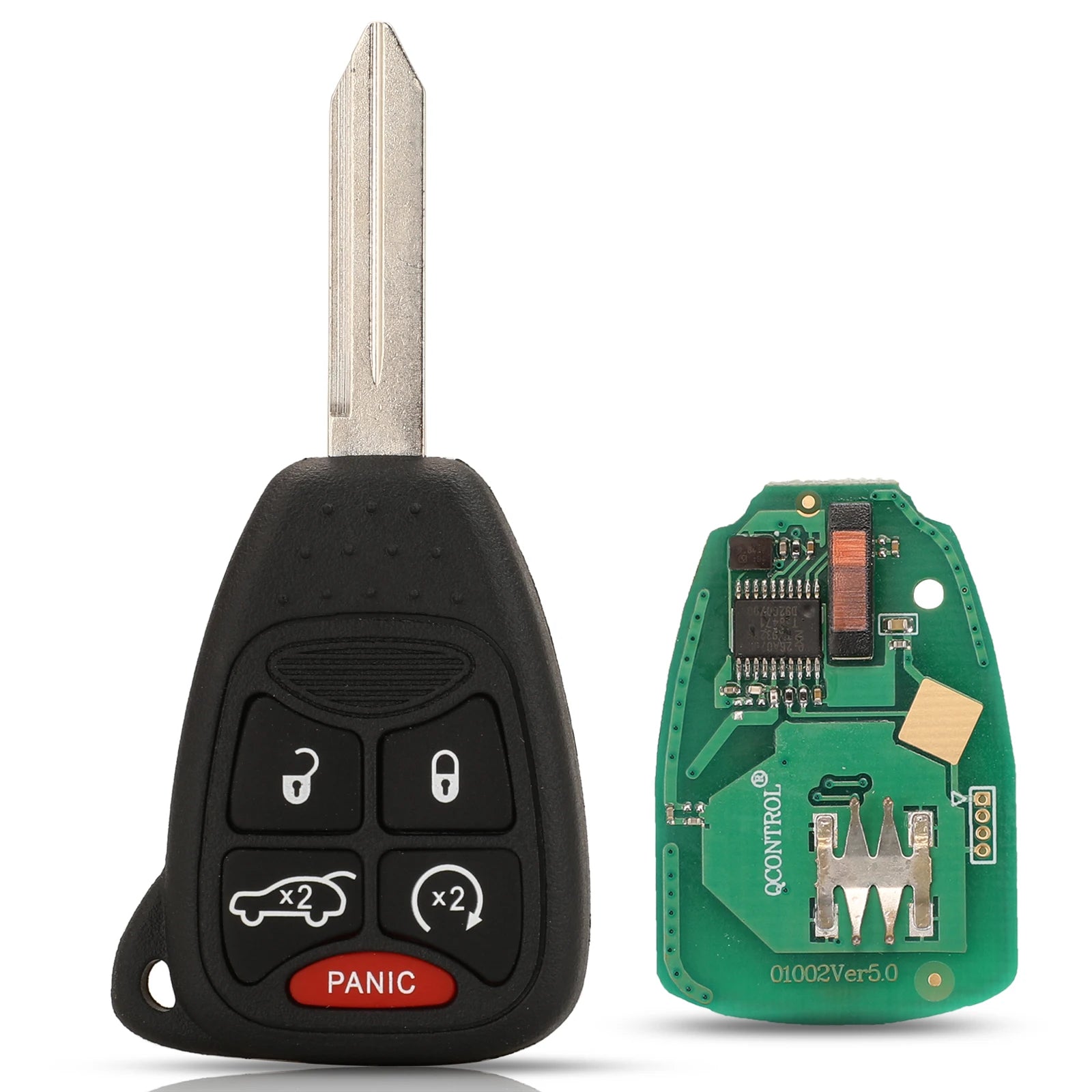 jingyuqin Car Remote Key Fob pcf7961/ID46 Chip OHT692427AA For Chrysler 200/300/300c PT Cruiser Sebring for Dodge RAM For JEEP