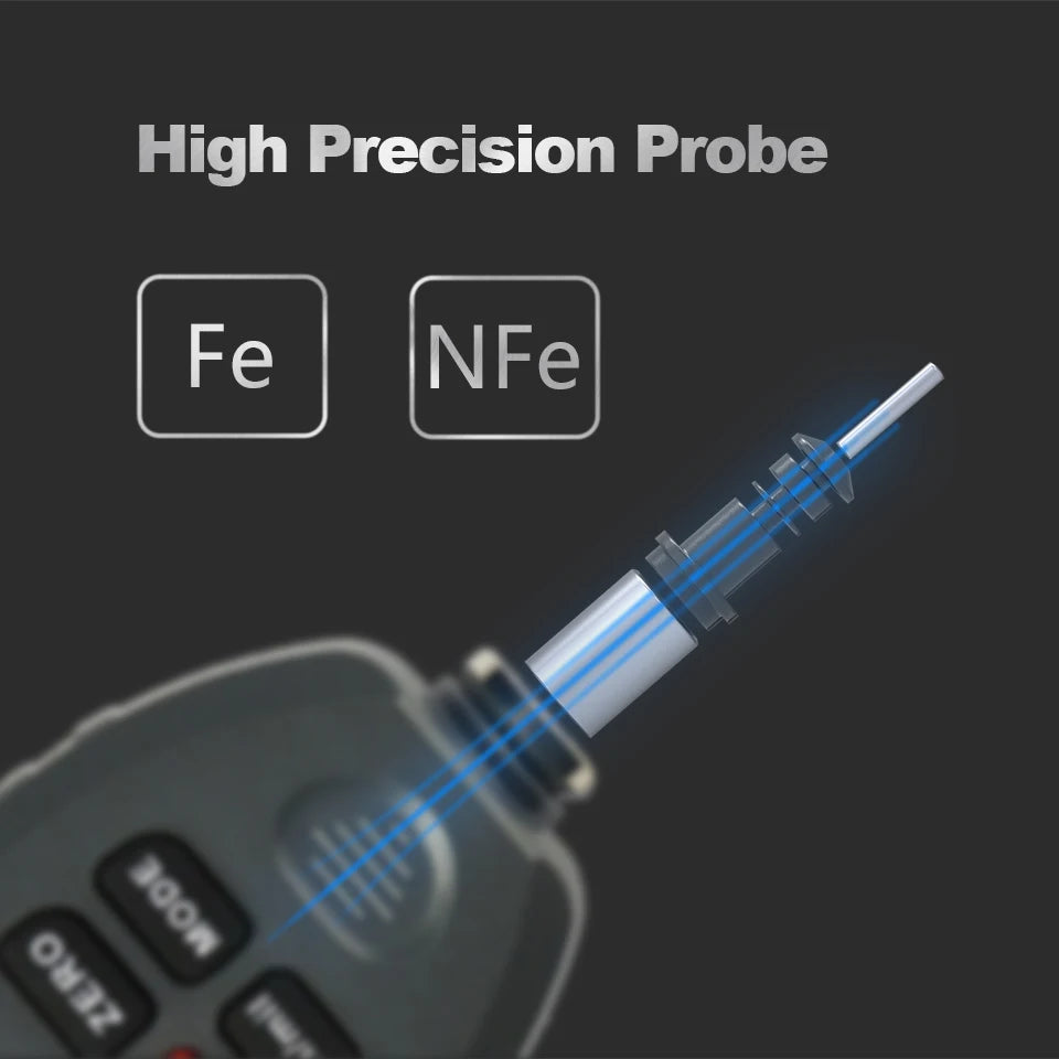 Automotive Paint Film Thickness Tester – Multi-Color Display
