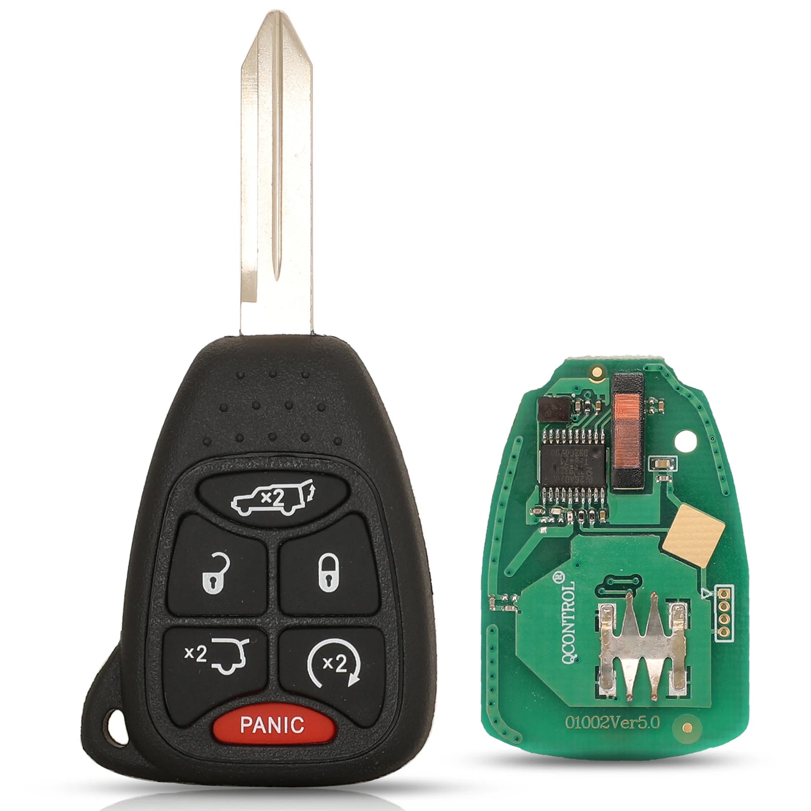 jingyuqin Car Remote Key Fob pcf7961/ID46 Chip OHT692427AA For Chrysler 200/300/300c PT Cruiser Sebring for Dodge RAM For JEEP