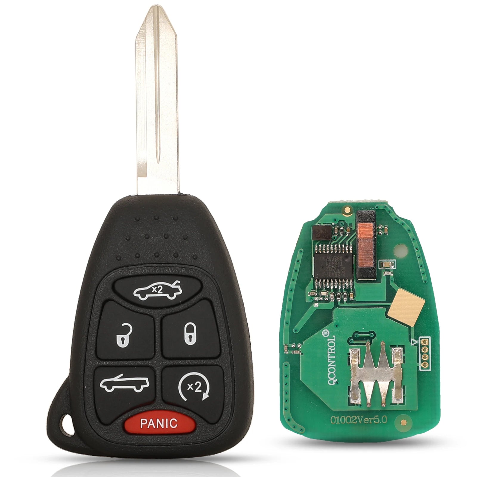 jingyuqin Car Remote Key Fob pcf7961/ID46 Chip OHT692427AA For Chrysler 200/300/300c PT Cruiser Sebring for Dodge RAM For JEEP