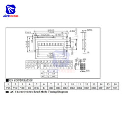 diymore 1601 LCD Display 16X1 Character Digital LCD Module LCM STN SPLC780D KS0066 for Arduino  R3 3D Printer 5V