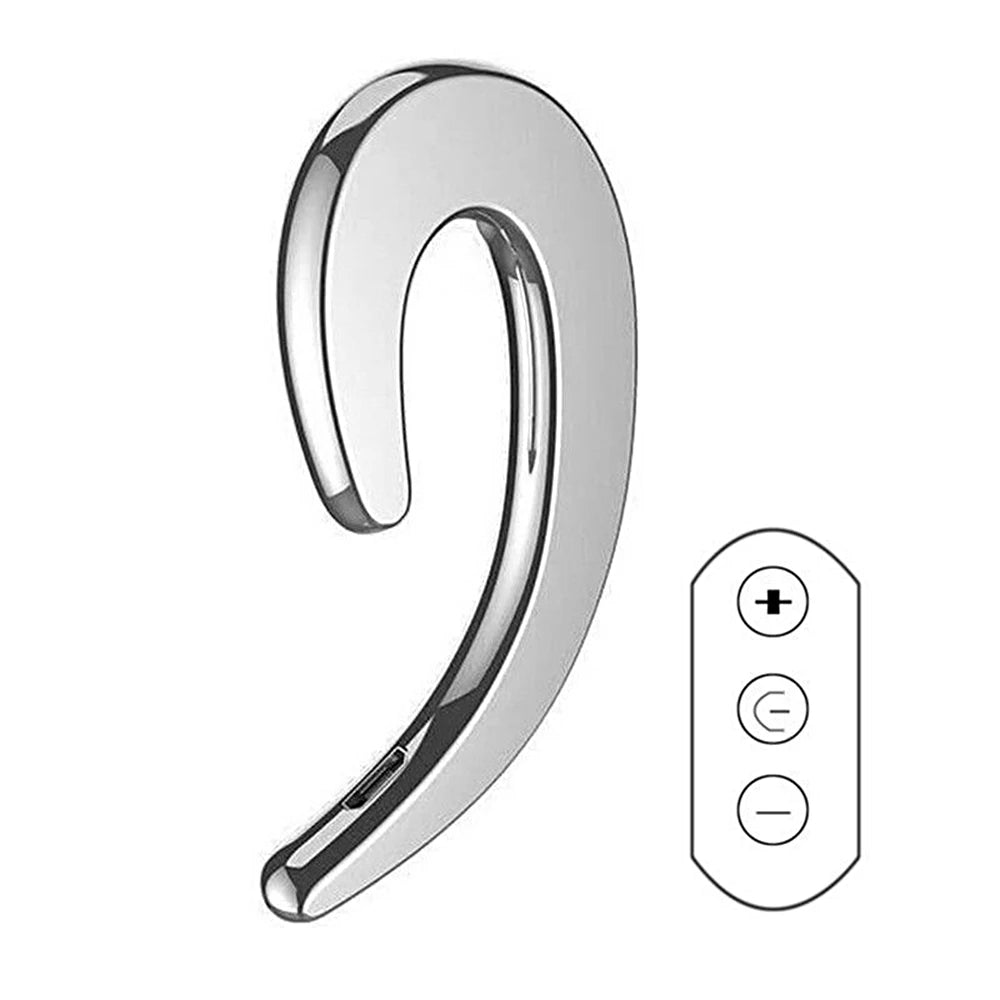 Universal Bone Conduction Earphone Wireless Bluetooth 4.2 Single Ear Hanging Sports Stereo Headset for Iphone 7 8 Laptop Tablet