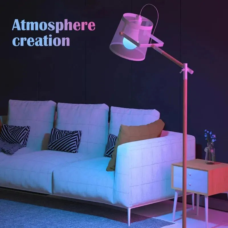 RGB LED Bulb 16 Colors – E27 220V Dimmable Smart Light with Remote Control