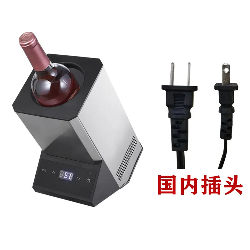Wine Chiller  Stainless Steel Electronic Ice  Cooler Red  Rapid Cooling Cooler Temperature Control Adjustment