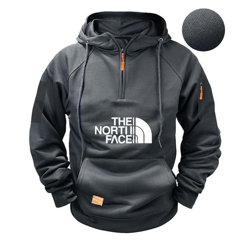Men’s Casual Sports Hoodie – Long Sleeve Pullover Sweatshirt for Autumn/Winter 2025