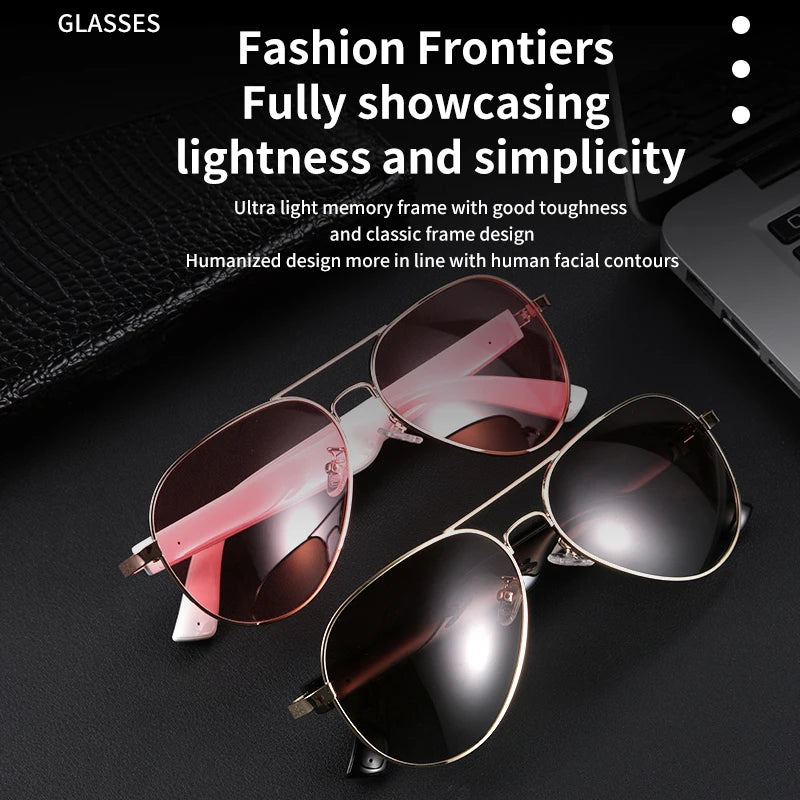 Smart Bluetooth Audio Glasses – Wireless Music & Call Sunglasses with UV Protection