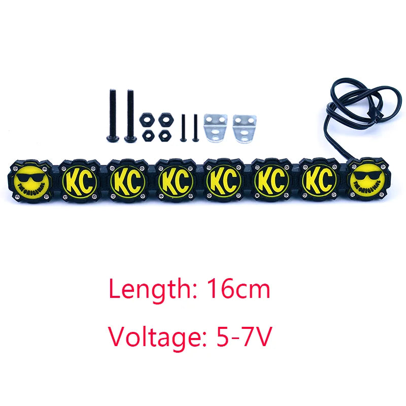 LED Simulation Roof Lights for 1/10 RC Crawler Car Traxxas Trx4 Axial Scx10 Yikong RC4WD D90 Croboll MK07 MJX H8H