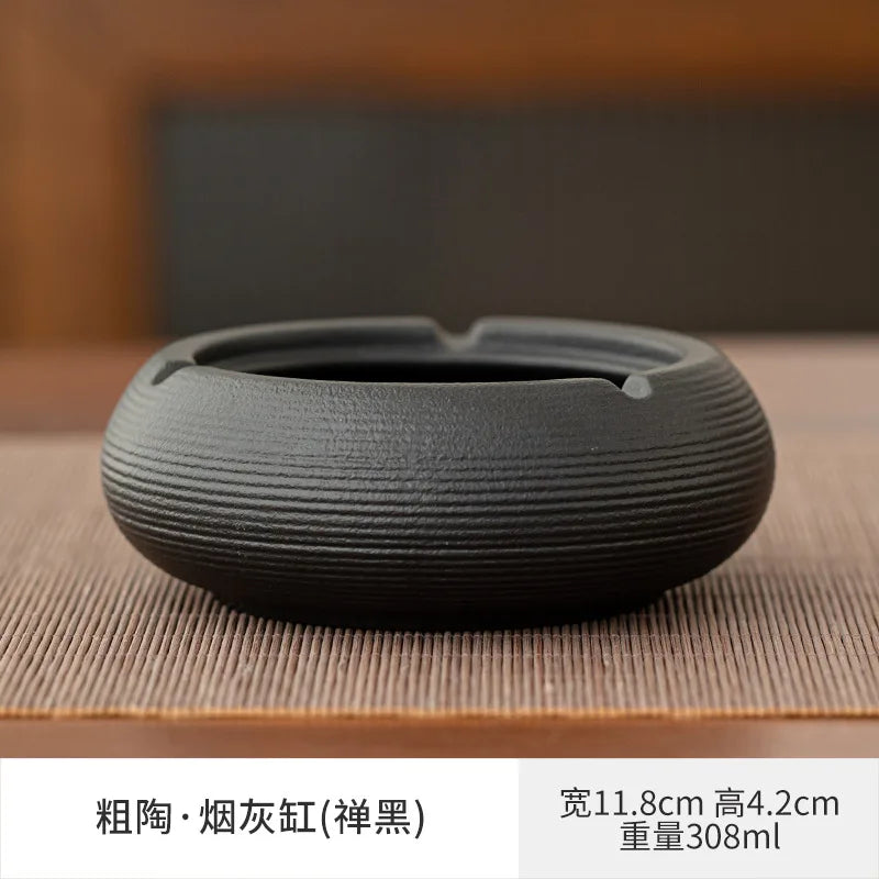 European Ceramic Ashtray with Lid – Creative Home & Office Decor