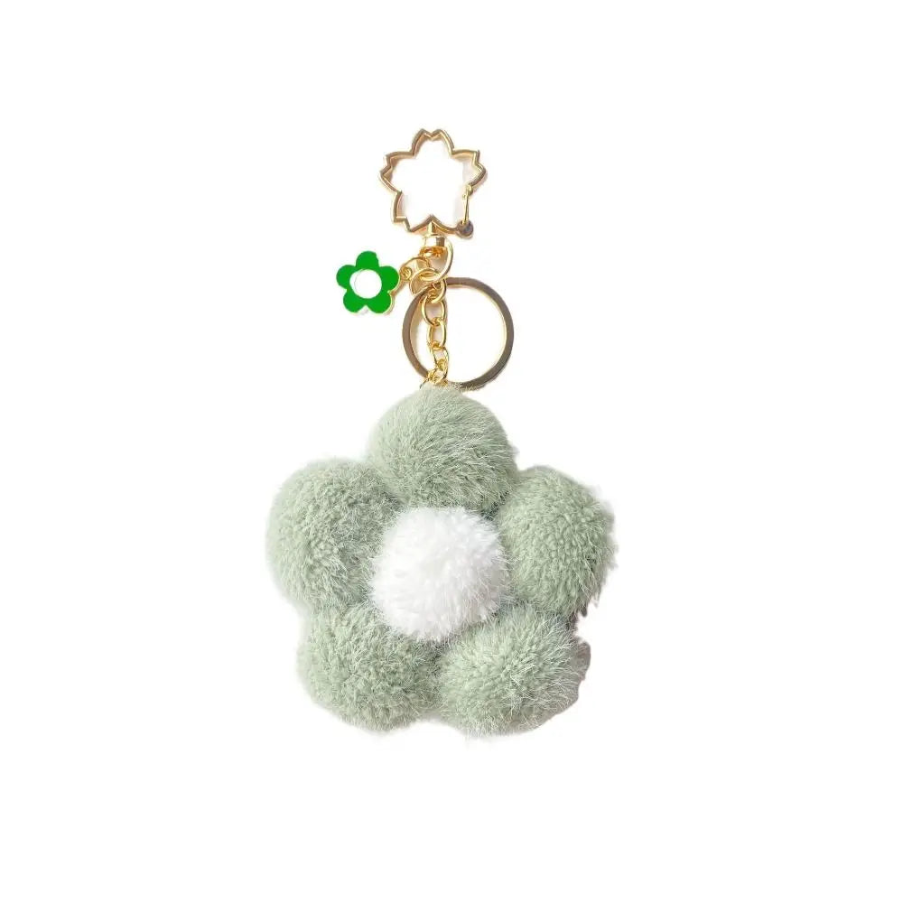 Fashion Key Chains Bag Hanging Pendant Car Keyring Cute Mini Flower Keychain Kawaii Colorful Resin Floral Key Ring