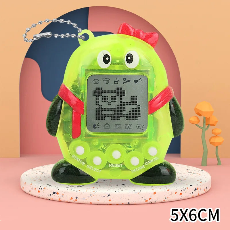 Virtual Pet Tamagotchi Toy in Russian Original German Spanish Polish Electronic Animals Kid Play Game Boy Pixel Pendant Keychain