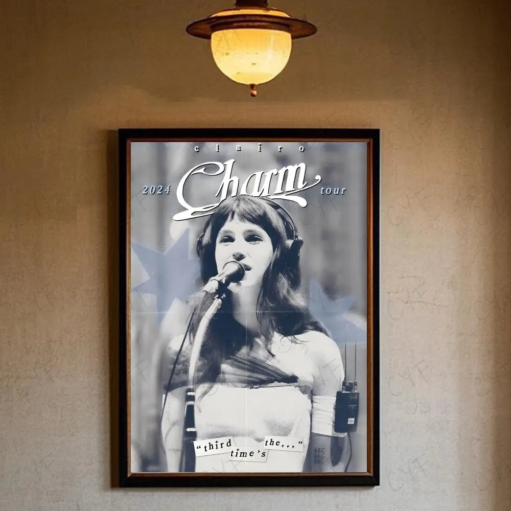 Charm Singer C-Clairo Poster HD art sticky wall waterproof home living room bedroom bar aesthetic decoration