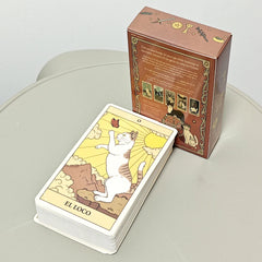 10.3*6cm Cats Rule The Earth Tarot 78-Card Deck for The Feline-Obsessed Spanish Edition