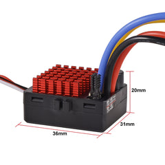 9IMOD 1060 RTR 60A ESC Brushed Electronic Speed Controller 2-3S LiPo Waterproof BEC 6V3A for 1/10 Axial SCX10 TRX4 TRX6 D90 HPI