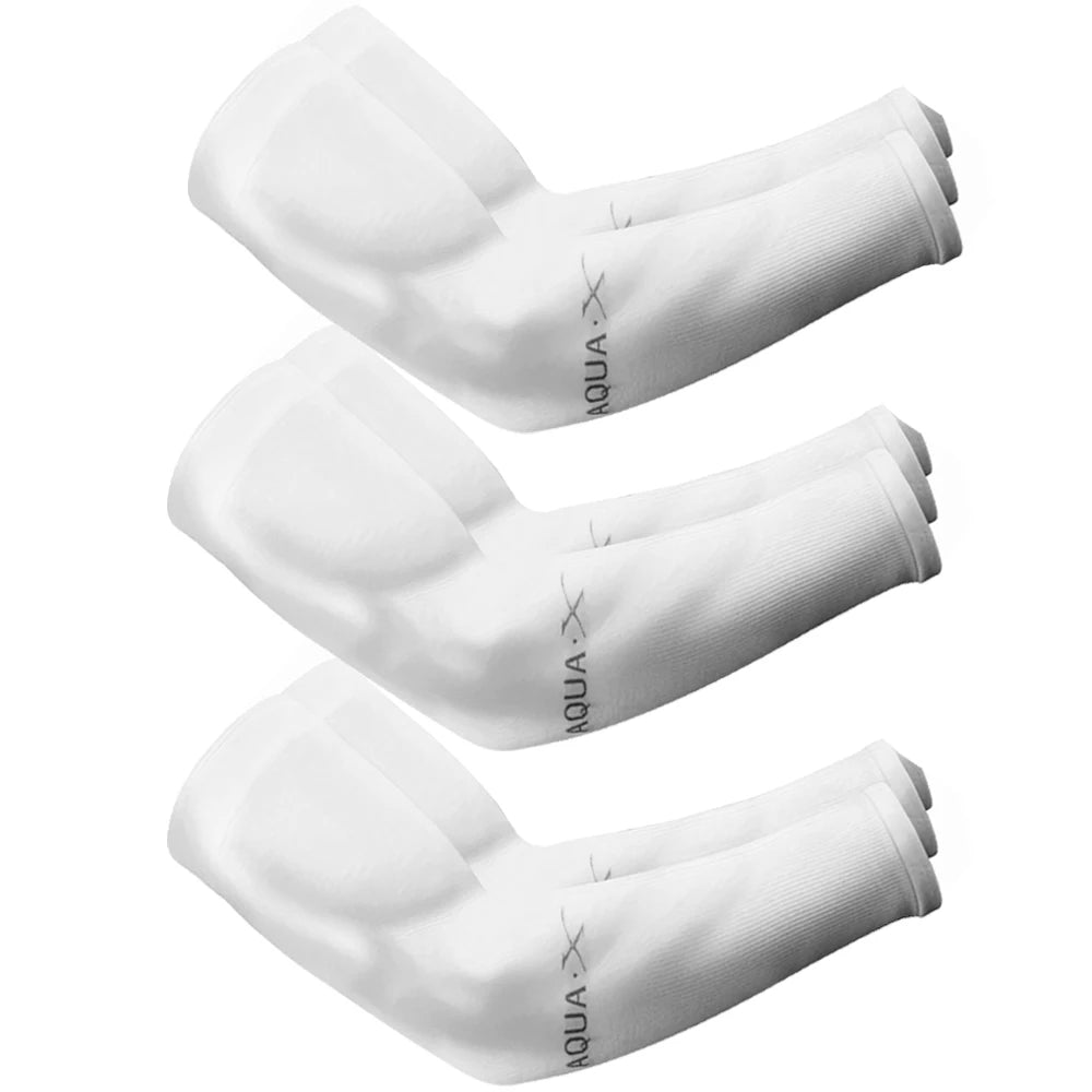3 Pairs Ice Silk Arm Sleeves – Unisex Summer Sun Protection for Outdoor Activities