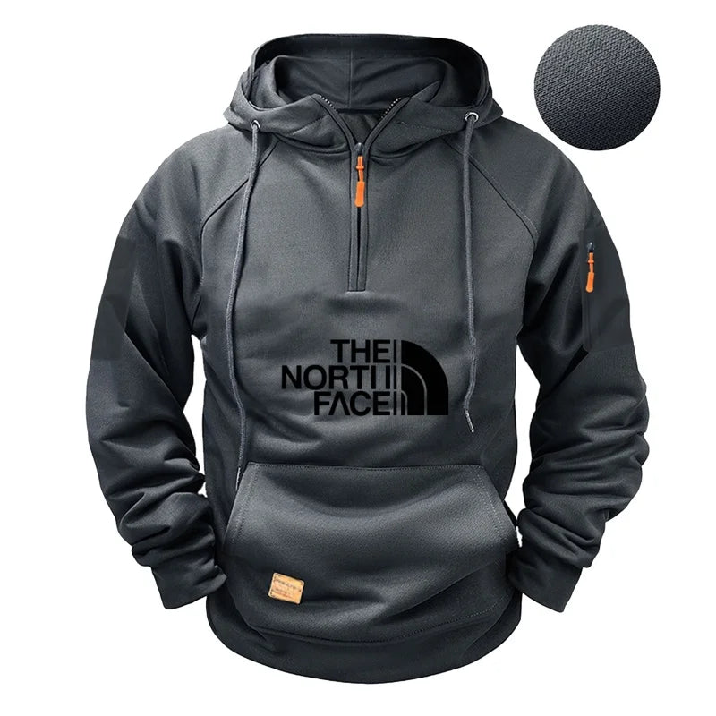 Men’s Casual Sports Hoodie – Long Sleeve Pullover Sweatshirt for Autumn/Winter 2025