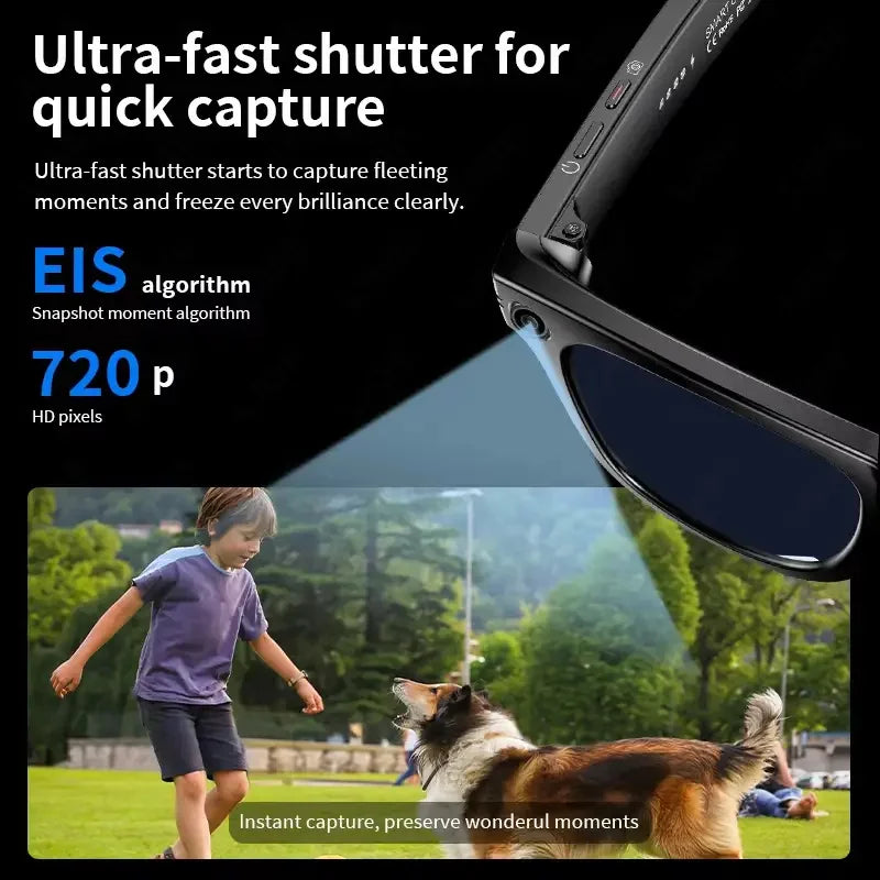 2025 HD Smart Glasses with 800W Camera, ChatGPT, Call & Translate 🕶️✨