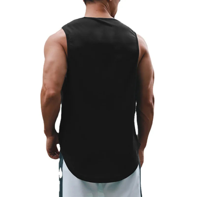 Men’s Summer Gym Tank Top – Quick-Dry Sleeveless Shirt for Fitness & Basketball