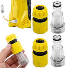 Water Connector Filter – Pressure Washer Hose Adapter & Nozzle Fitting for Garden Tools
