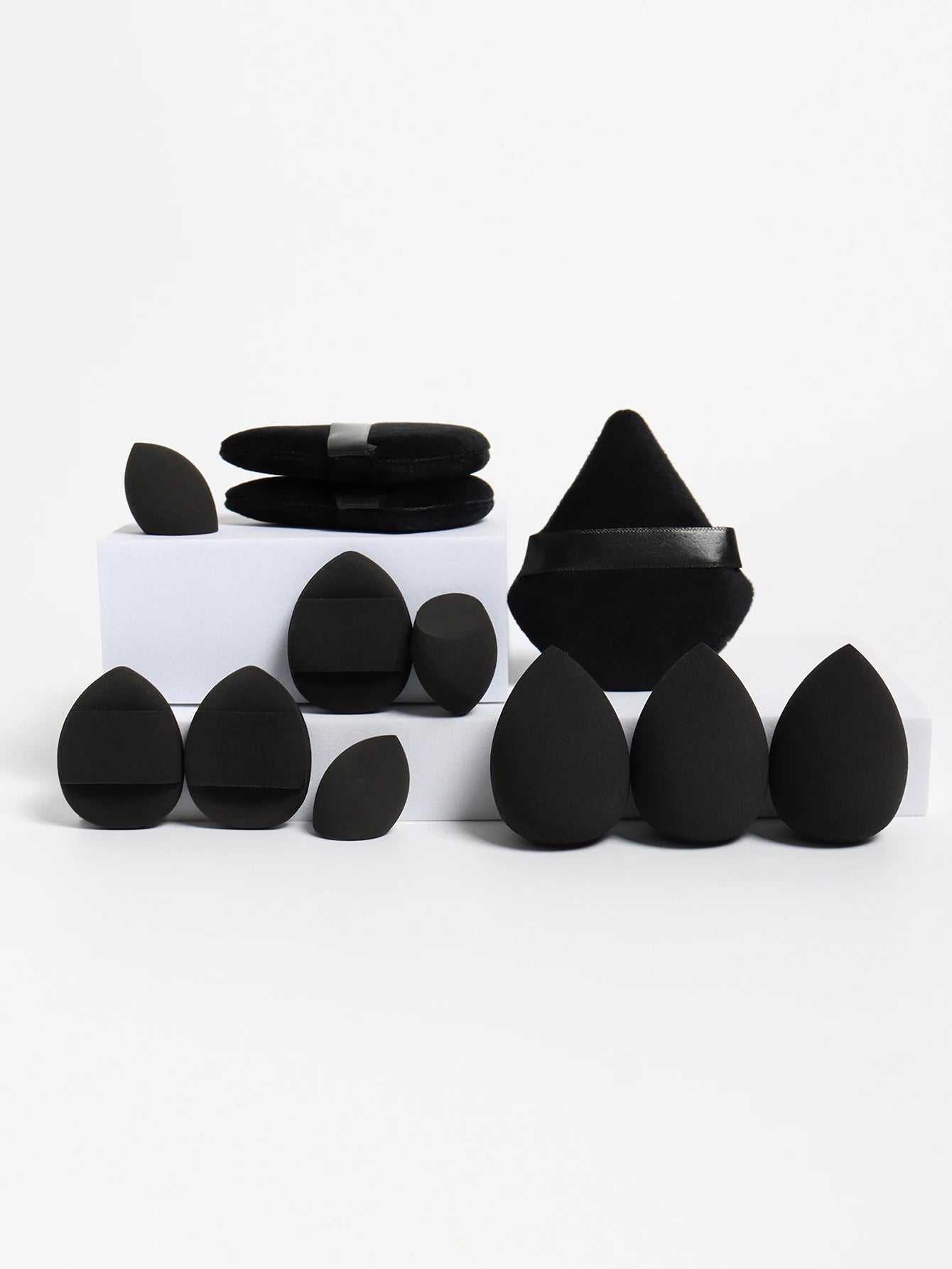 12-Piece All-Purpose Makeup Sponge Set – Powder, Cushion & Beauty Eggs