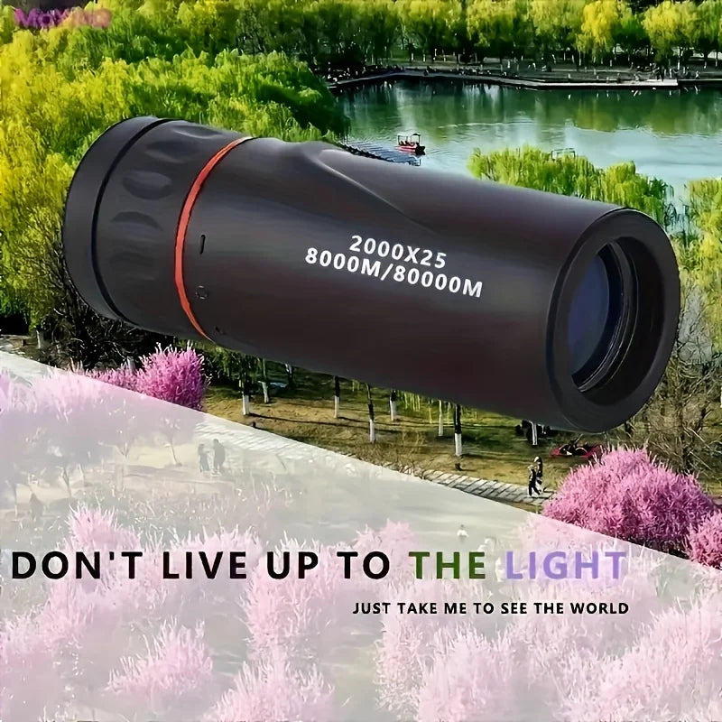 2025 HD Monocular Telescope 2000X25 – Compact & Portable for Travel and Outdoor Use