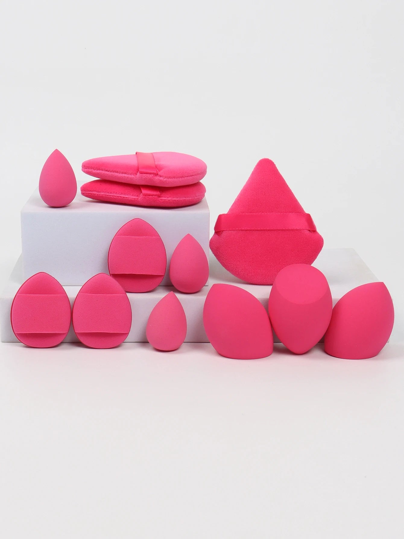 12-Piece All-Purpose Makeup Sponge Set – Powder, Cushion & Beauty Eggs